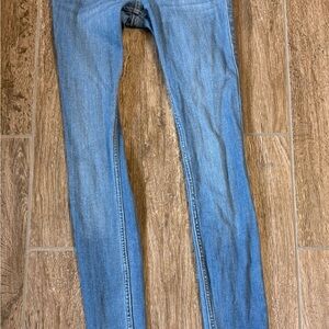 Hollister Blue Skinny Jeans with Lived-In Look